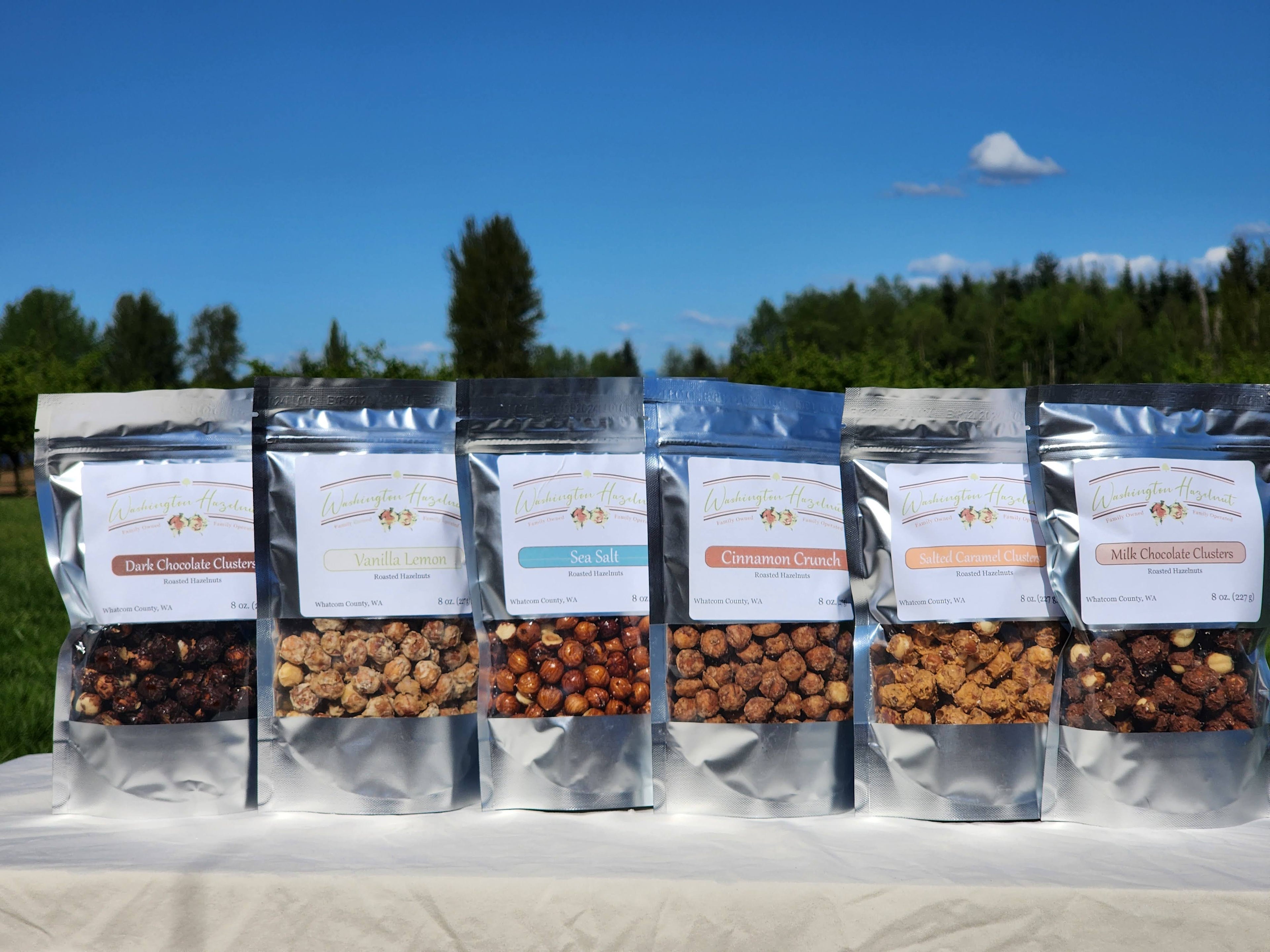 Get 10% off the purchase of 4 or more 8 oz. Flavored Hazelnut Bags!