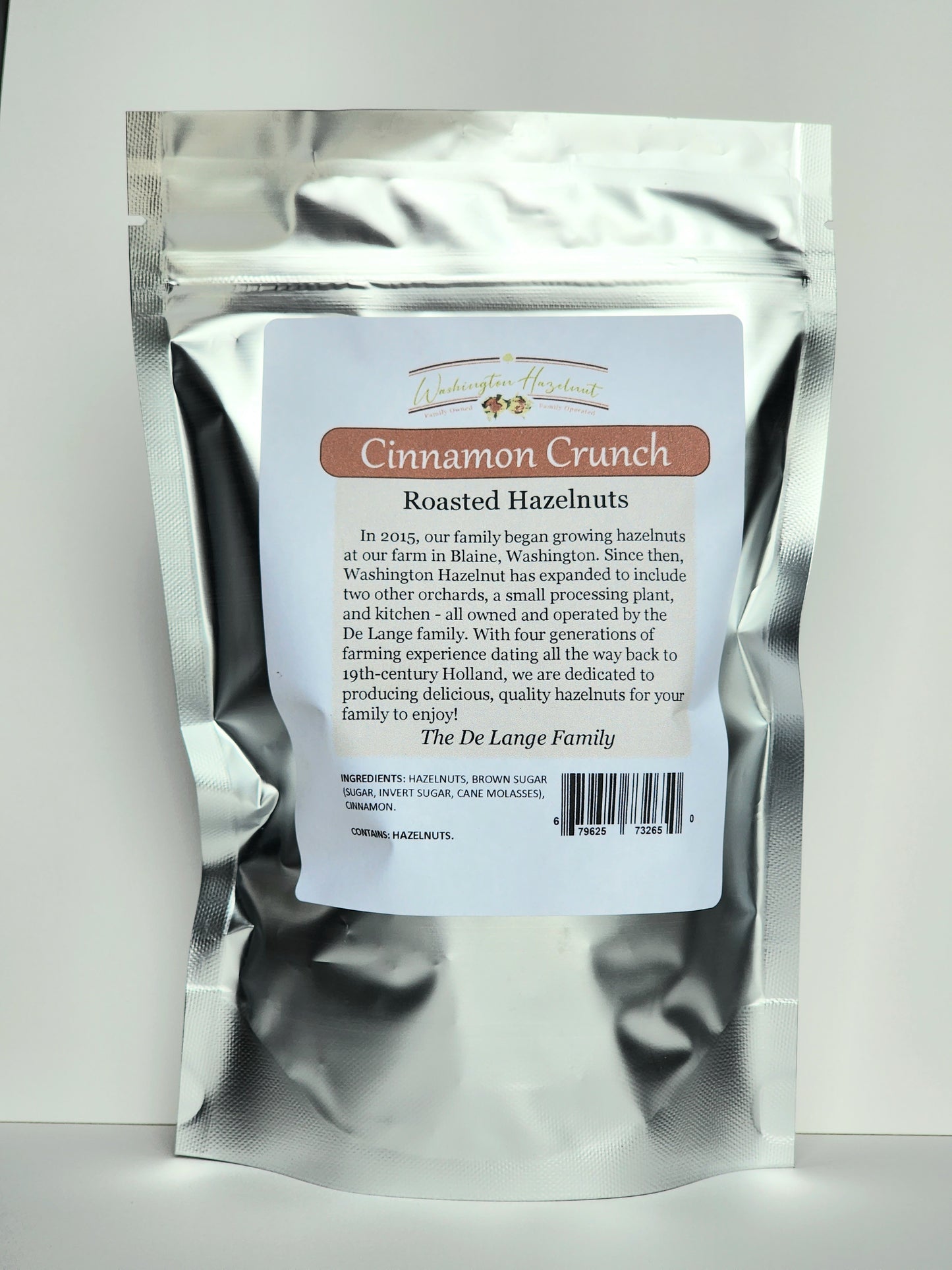 Cinnamon Crunch Hazelnuts Bag Back